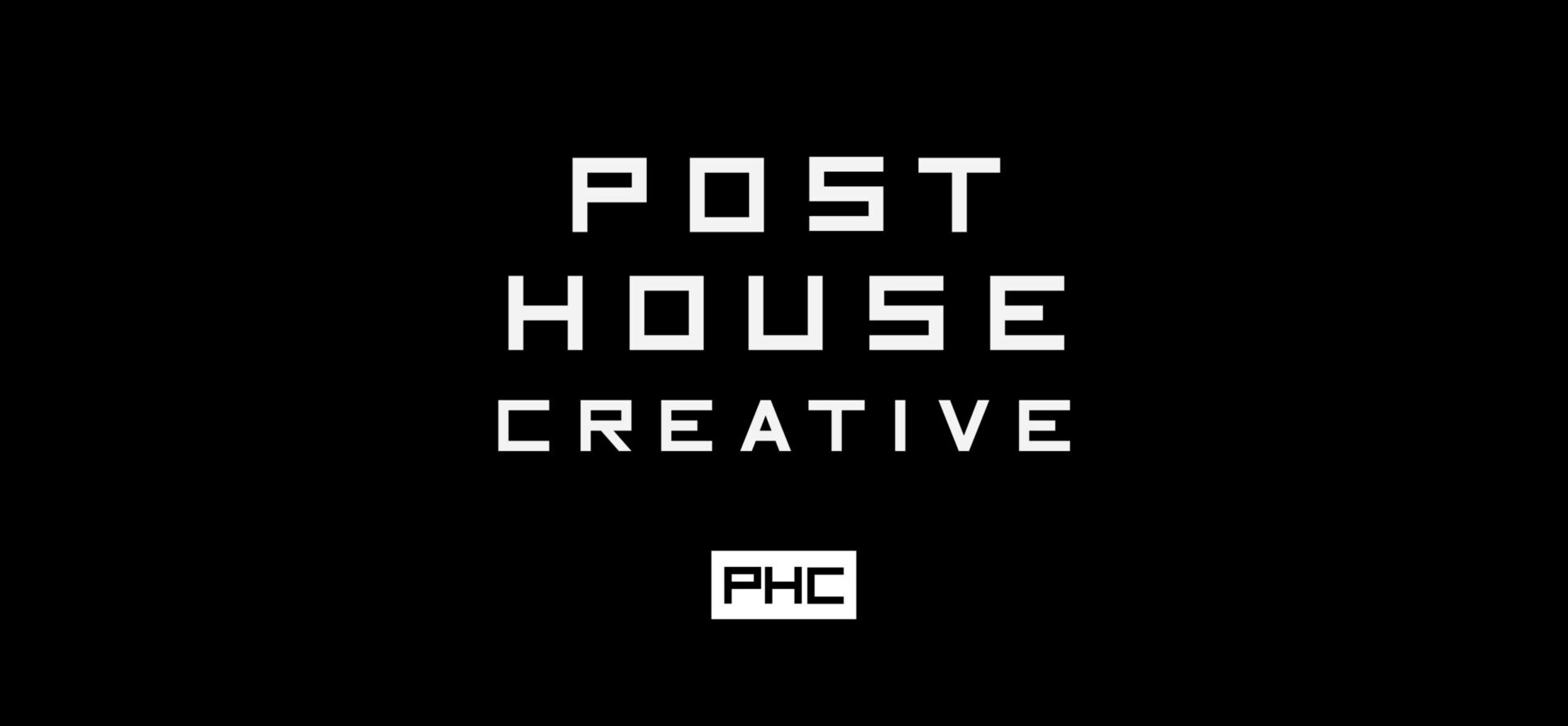 Post House Creative type with PHC logo