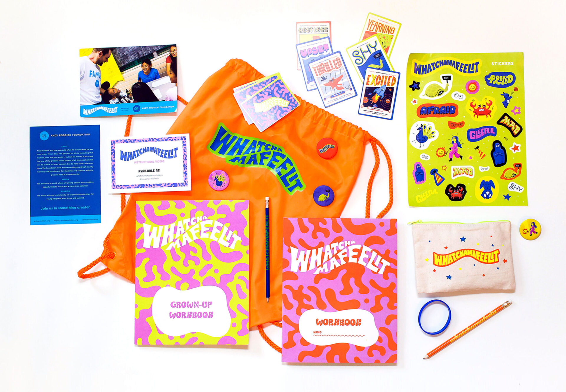 Whatchamafeelit-Kit swag collateral